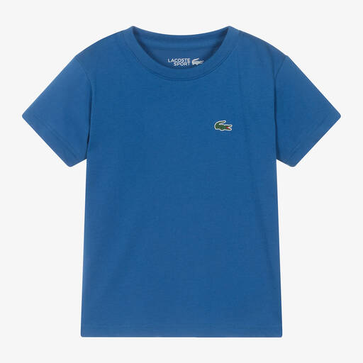 Lacoste-Blue Ultra Dry T-Shirt | Childrensalon