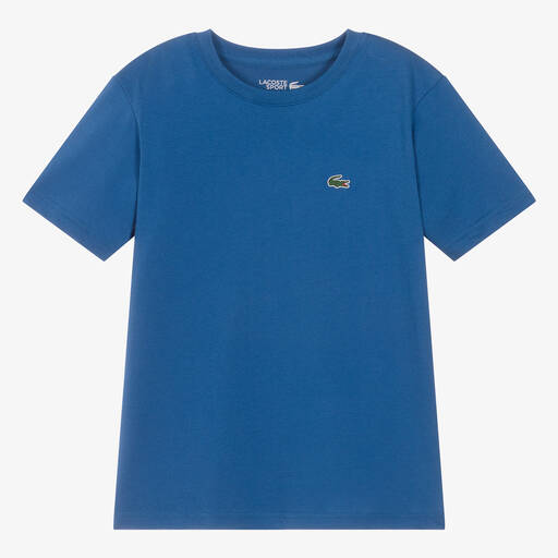 Lacoste-Teen Blue Ultra Dry T-Shirt | Childrensalon