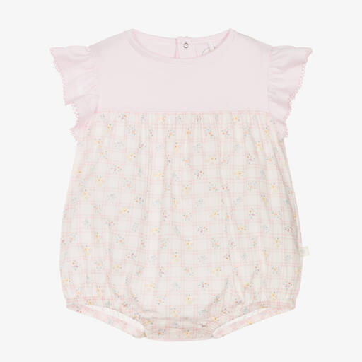 Laranjinha-Baby Girls Pink Cotton Shortie | Childrensalon