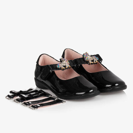 Lelli Kelly-Chaussures noires en cuir verni | Childrensalon