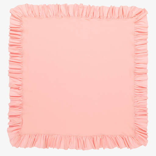 Lemon Loves Layette-Baby Girls Pink Cotton Blanket (90cm) | Childrensalon
