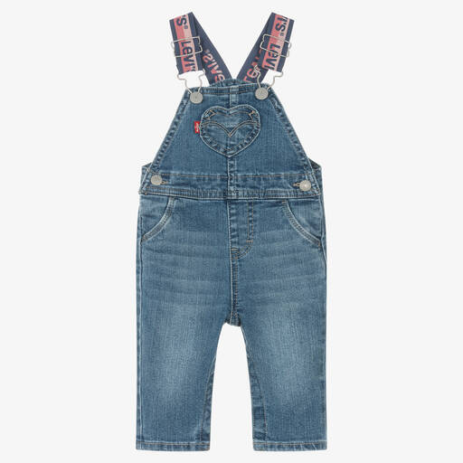 Levi's-Blaue Jeans-Latzhose für Babys | Childrensalon