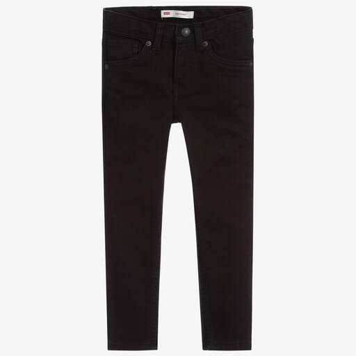 Levi's-Boys Black 510 Skinny Fit Denim Jeans | Childrensalon