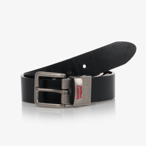 Levi's-Boys Black & Brown Reversible Leather Belt | Childrensalon