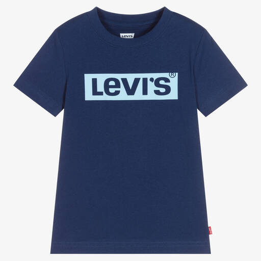 Levi's-Синяя хлопковая футболка | Childrensalon