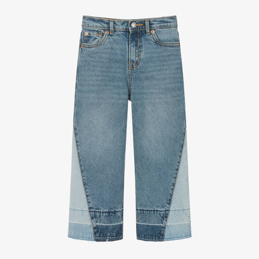 Levi's-Girls Blue High-Rise Baggy Jeans | Childrensalon