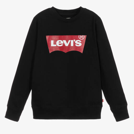 Levi's-Teen Black Logo Sweatshirt | Childrensalon