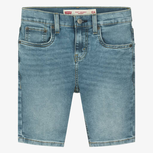 Levi's-Teen Boys Blue 510 Skinny Denim Shorts | Childrensalon