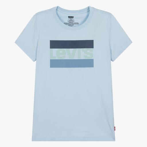 Levi's-Teen Boys Blue Cotton T-Shirt | Childrensalon