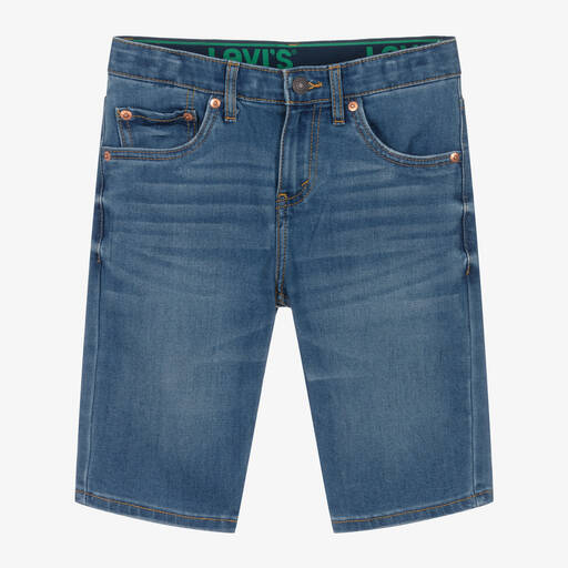 Levi's-Teen Boys Blue Slim Fit Denim Shorts | Childrensalon