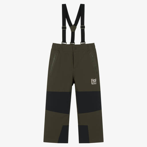 Liewood-Boys Khaki Green Ski Trousers | Childrensalon