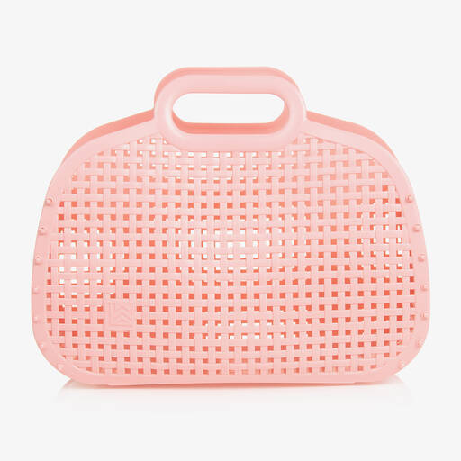 Liewood-Girls Pale Pink Basket Bag (36cm) | Childrensalon