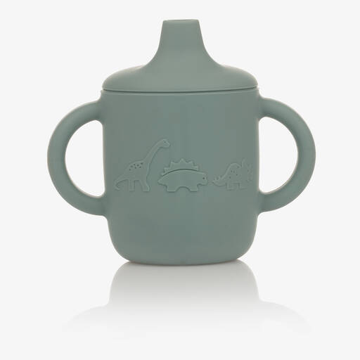 Liewood-Green Silicone Sippy Cup (12cm) | Childrensalon