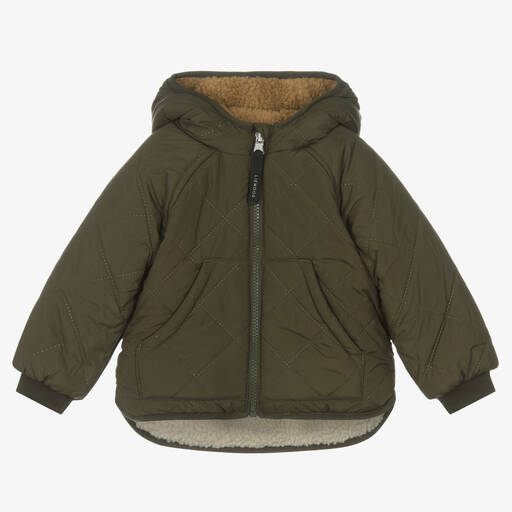Liewood-Зеленая двусторонняя куртка с капюшоном | Childrensalon