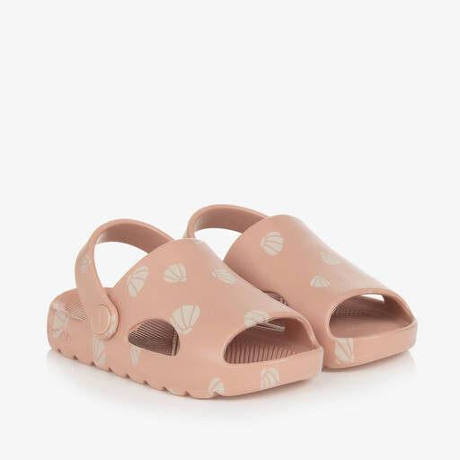Liewood-Pink Shell Clog Sandals | Childrensalon