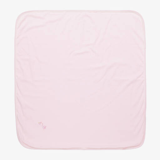 Magnolia Baby-Pink Pima Blanket (74cm) | Childrensalon