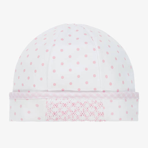 Magnolia Baby-Pink Pima Cotton Baby Hat | Childrensalon
