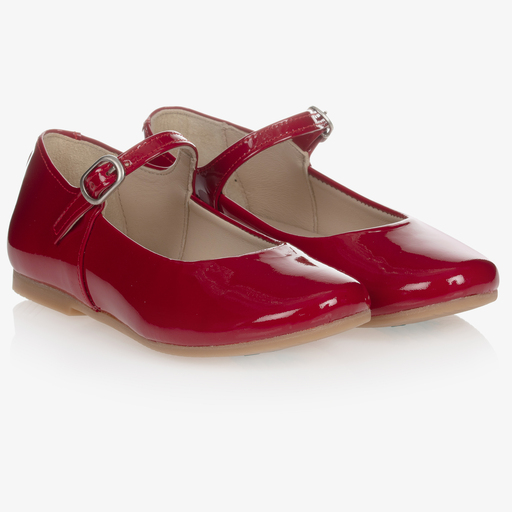 Manuela de Juan-Red Patent Leather Shoes | Childrensalon