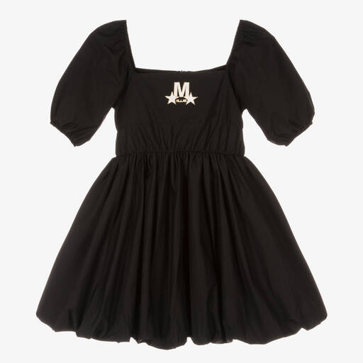 Marc Ellis-Girls Black Cotton Puffball Dress | Childrensalon