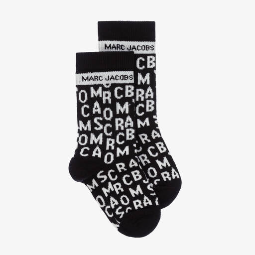 MARC JACOBS-Black & White Cotton Socks | Childrensalon