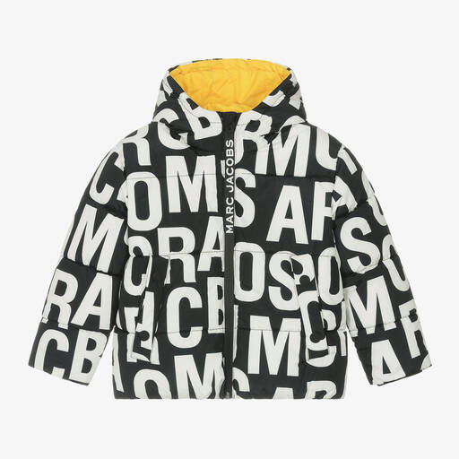 MARC JACOBS-Черно-белая лыжная куртка с логотипом | Childrensalon