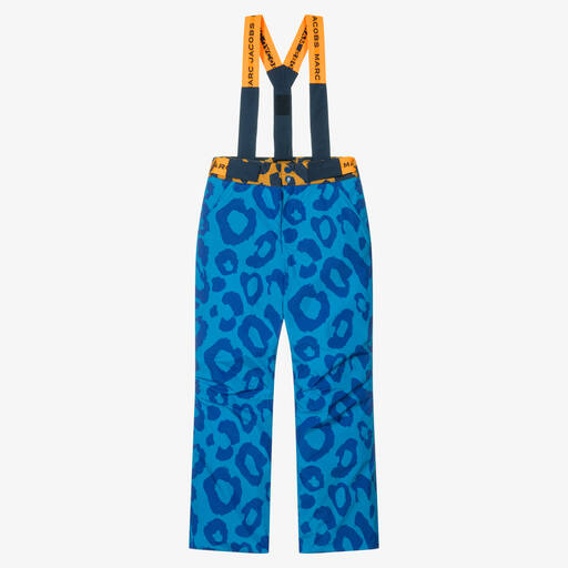 MARC JACOBS-Teen Boys Blue Leopard Print Ski Trousers | Childrensalon