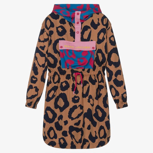 MARC JACOBS-Robe à capuche à imprimé léopard | Childrensalon