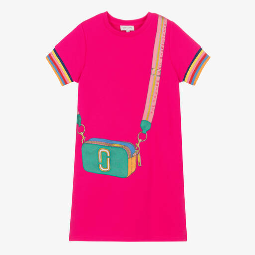 MARC JACOBS-Teen Girls Neon Pink Snapshot Bag Dress | Childrensalon