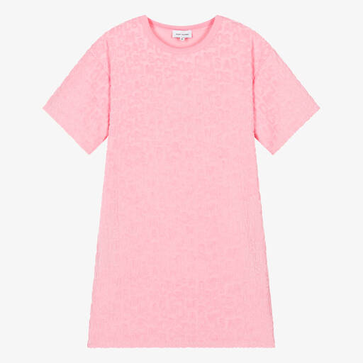 MARC JACOBS-Teen Girls Pink Cotton Towelling Dress | Childrensalon