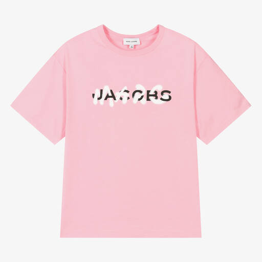 MARC JACOBS-Teen Girls Pink Organic Cotton T-Shirt | Childrensalon