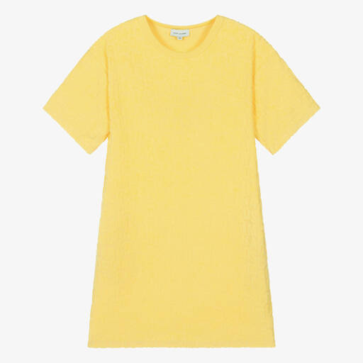 MARC JACOBS-Teen Girls Yellow Cotton Towelling Dress | Childrensalon
