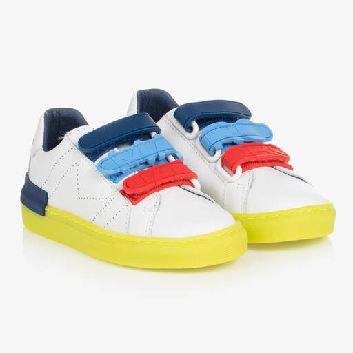 MARC JACOBS-Teen White Leather Logo Trainers | Childrensalon