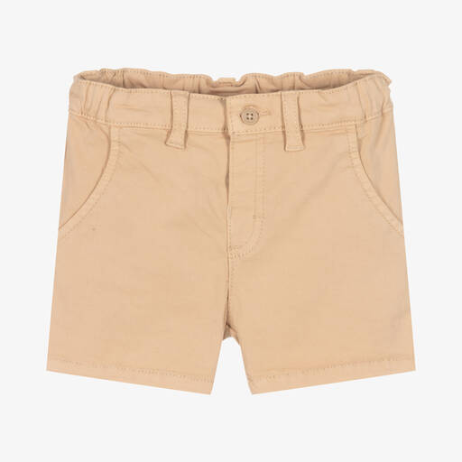 Mayoral-Beige Chino-Shorts aus Baumwolle | Childrensalon