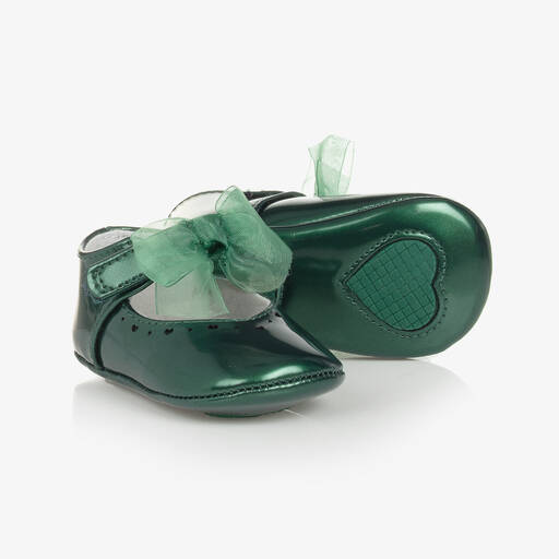 Mayoral-Baby Girls Green Pre-Walker Shoes | Childrensalon