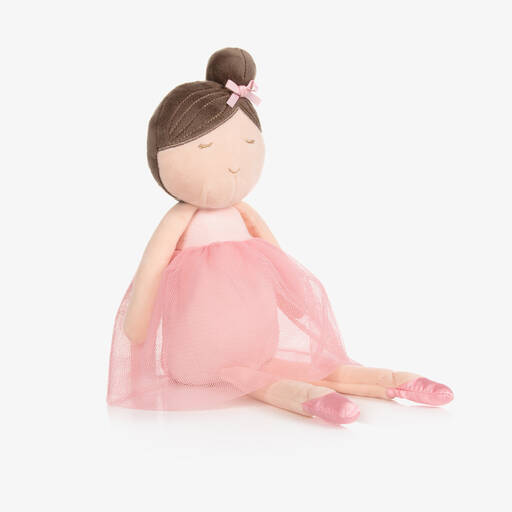 Mayoral-Baby Girls Pink Ballet Doll (36cm) | Childrensalon