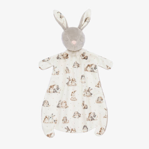 Mayoral Newborn-Beige Velour Bunny Comforter (30cm) | Childrensalon