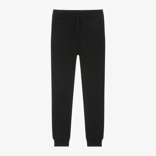 Mayoral Nukutavake-Boys Black Cotton Joggers | Childrensalon