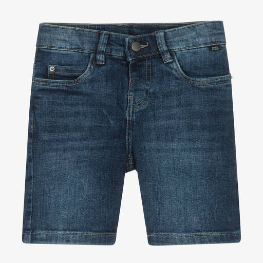 Mayoral-Dunkelblaue Jeans-Shorts für Jungen | Childrensalon