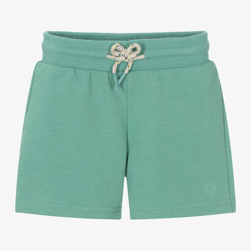 Mayoral-Boys Green Cotton Jersey Shorts | Childrensalon