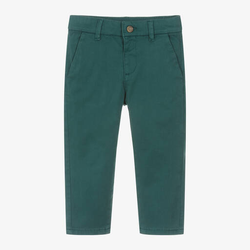 Mayoral-Зеленые узкие брюки чиносы для мальчиков | Childrensalon