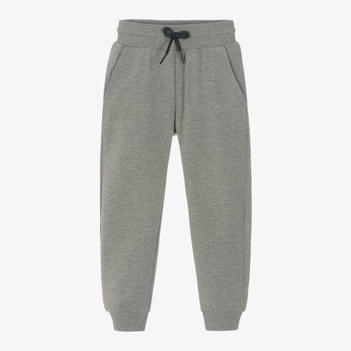 Mayoral-Boys Grey Cotton Joggers | Childrensalon