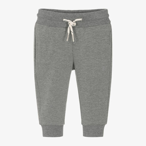 Mayoral-Boys Grey Cotton Joggers | Childrensalon