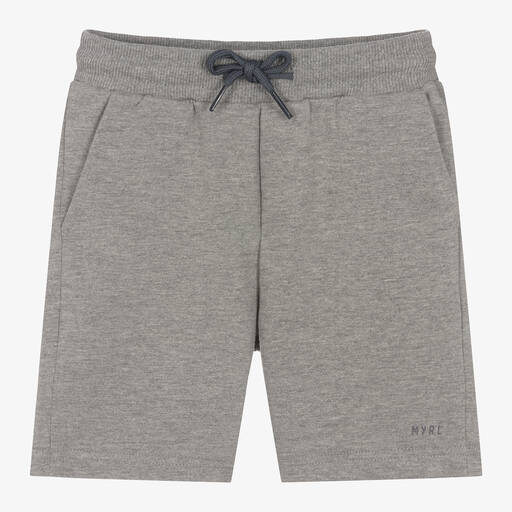 Mayoral-Boys Grey Cotton Shorts | Childrensalon