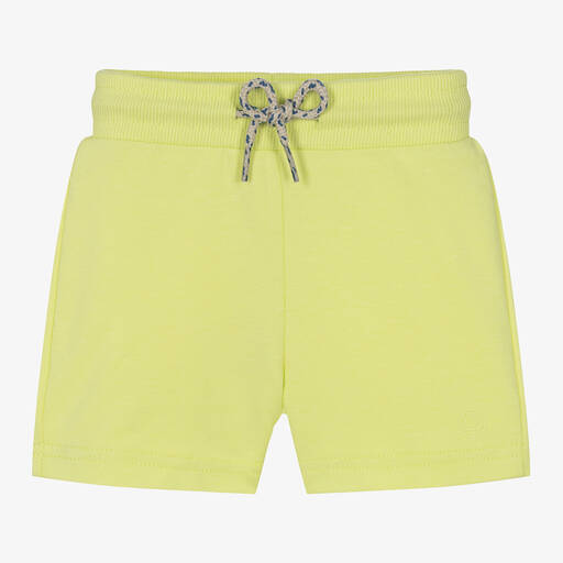 Mayoral-Boys Lime Green Cotton Jersey Shorts | Childrensalon