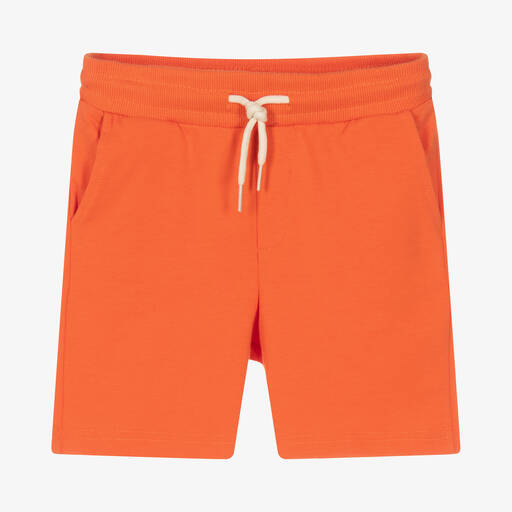 Mayoral-Boys Orange Jersey Shorts | Childrensalon