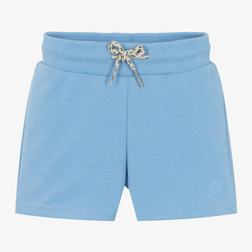 Mayoral-Boys Pale Blue Cotton Jersey Shorts | Childrensalon
