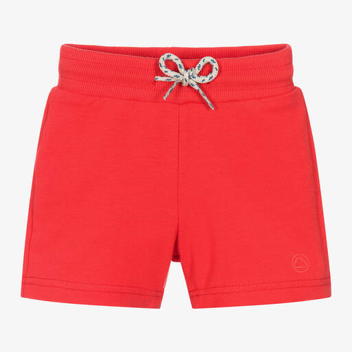 Mayoral-Boys Red Cotton Jersey Shorts | Childrensalon