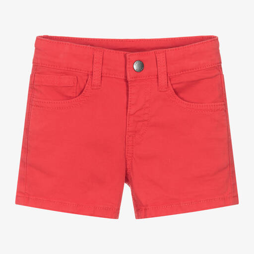 Mayoral-Boys Red Cotton Shorts | Childrensalon