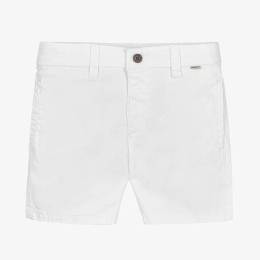 Mayoral-Weiße Chino-Shorts aus Baumwolle | Childrensalon