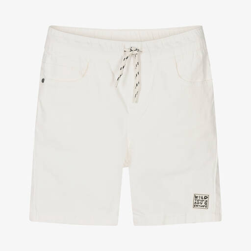 Mayoral-Boys White Cotton Shorts | Childrensalon